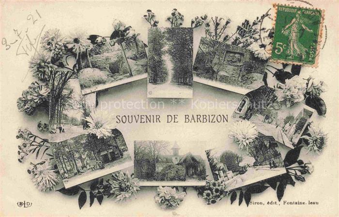 Barbizon Fontainebleau 77 Seine et Marne Souvenir de la ville vues d'ensemble