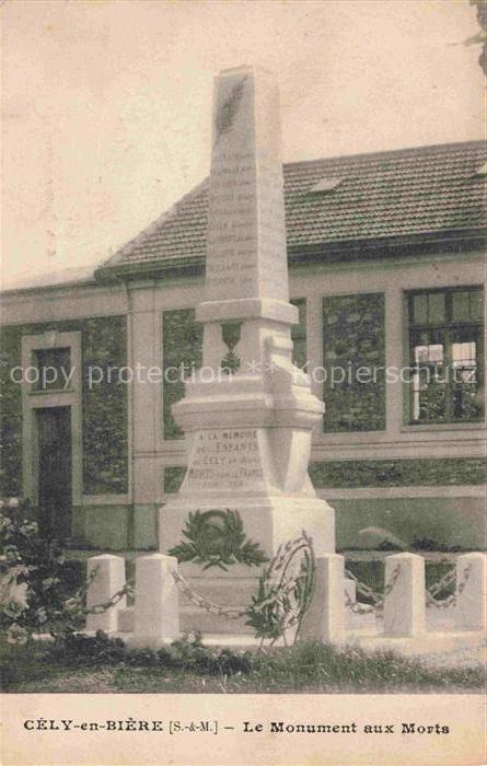 Cely-en-Biere MELUN 77 Seine-et-Marne Monument aux Morts Kriegerdenkmal