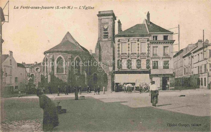 La Ferte-sous-Jouarre Meaux 77 Seine-et-Marne Place Eglise