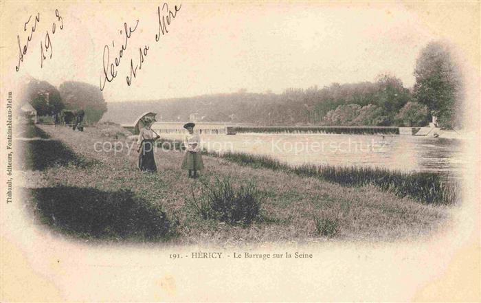 Hericy-sur-Seine Fontainebleau 77 Seine-et-Marne Le barrage sur la Seine