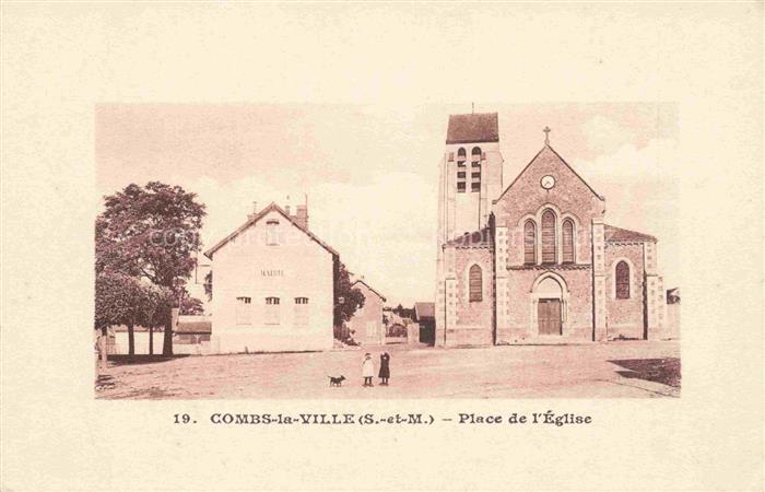 Combs-la-Ville MELUN 77 Seine-et-Marne Place de l'Eglise