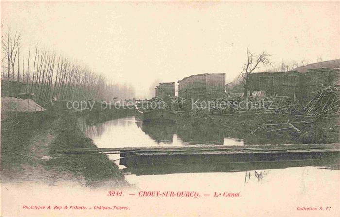 Crouy-sur-Ourcq MEAUX 77 Seine-et-Marne Le Canal