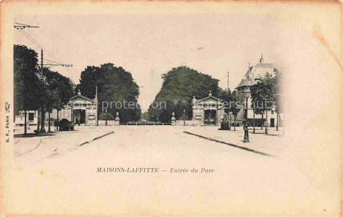 Maisons-Laffitte Saint-Germain-en-Laye 78 Yvelines Entrée du parc