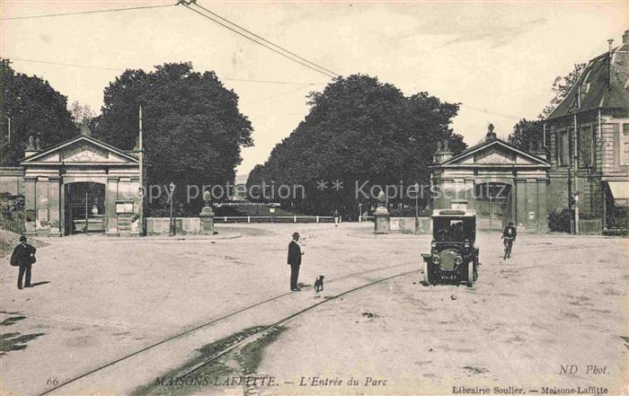 Maisons-Laffitte Saint-Germain-en-Laye 78 Yvelines Entrée du parc Automobile