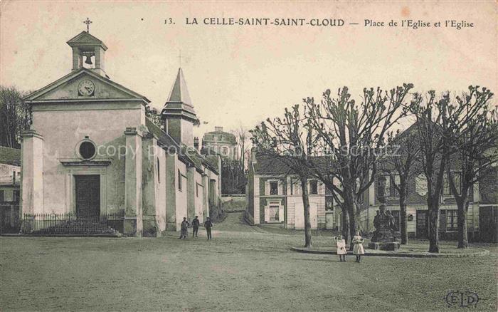 La Celle-Saint-Cloud Saint-Germain-en-Laye 78 Yvelines Place de l'église