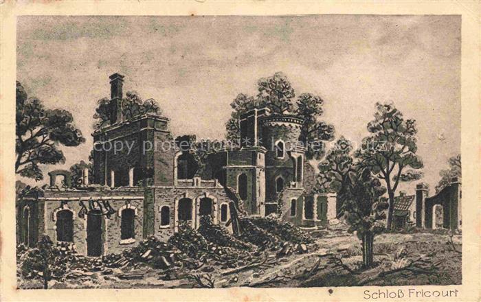 Fricourt Peronne 80 Somme Château Schloss Ruines Grande Guerre Truemmer 1. Weltk