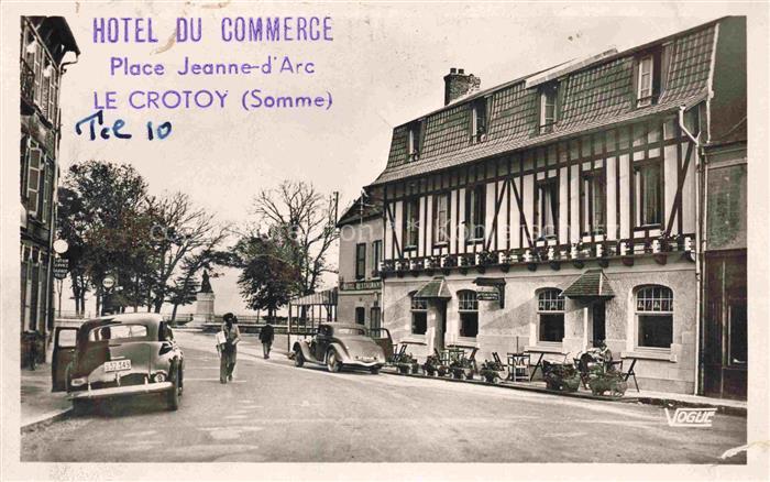 Le Crotoy ABBEVILLE 80 Somme Hôtel du Commerce Place Jeanne d'Arc