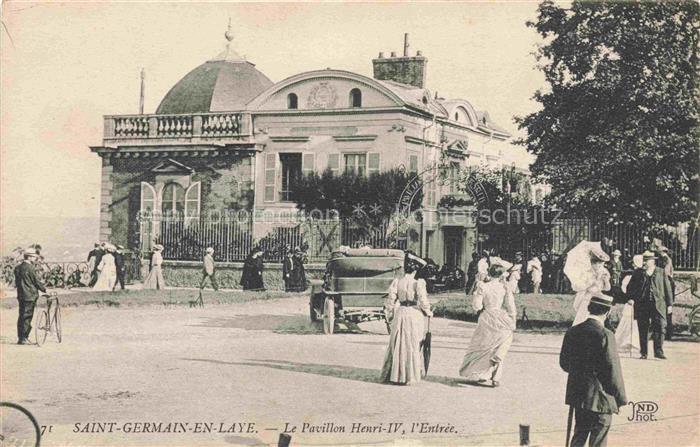 Saint-Germain-en-Laye 78 Yvelines L'entrée du Pavillon Henri IV