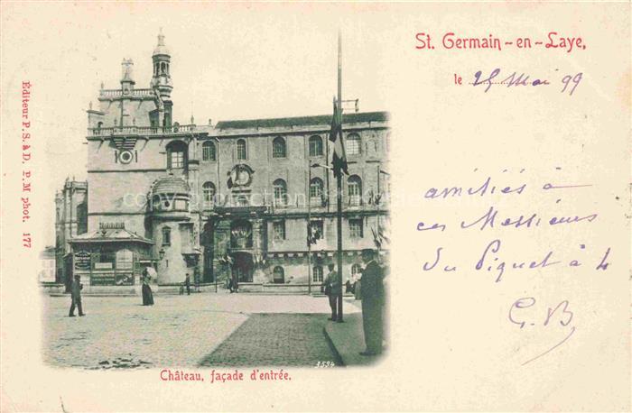 Saint-Germain-en-Laye 78 Yvelines Château facade d'entrée