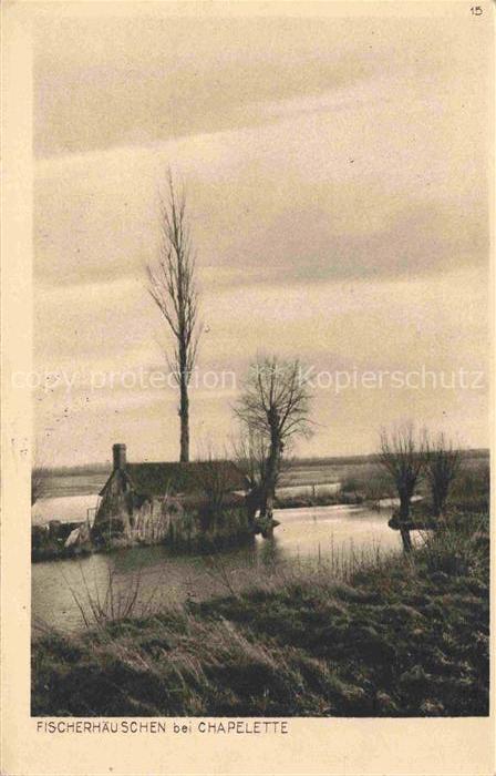 Chapelette Peronne 80 Somme Fischerhaeuschen Serie Der Krieg 1914/15 in Postkart