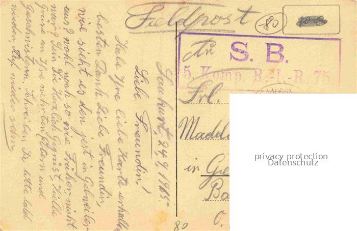 Champien Montdidier 80 Somme Château Schloss Ruines Grande Guerre Truemmer 1. We – Bild 2