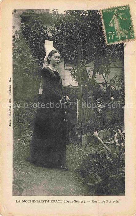 La Mothe-Saint-Heray 79 Deux-Sevres Costume Poitevin Trachten