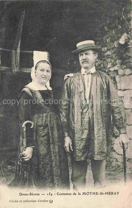 Mothe-Saint-Heray La NIORT 79 Deux-Sevres Costumes Trachten