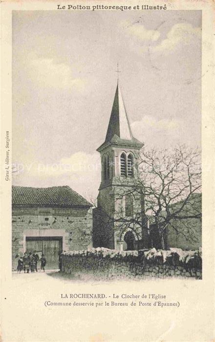 La Rochenard NIORT 79 Deux-Sevres Le clocher de l'église