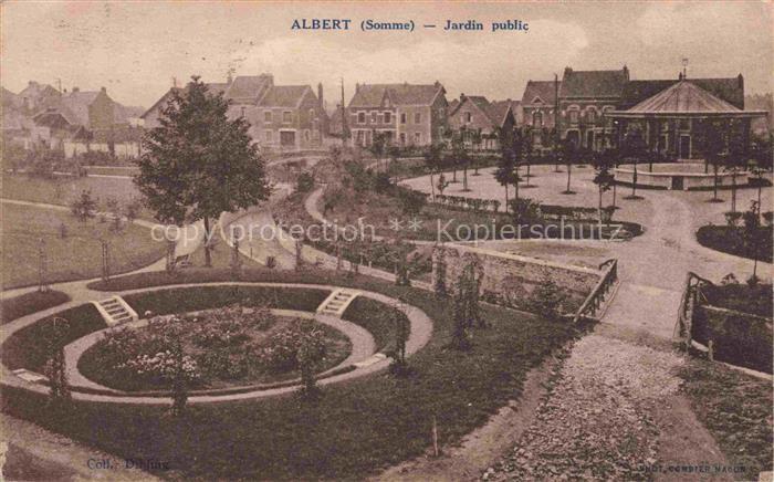 ALBERT  Peronne 80 Somme Jardin public
