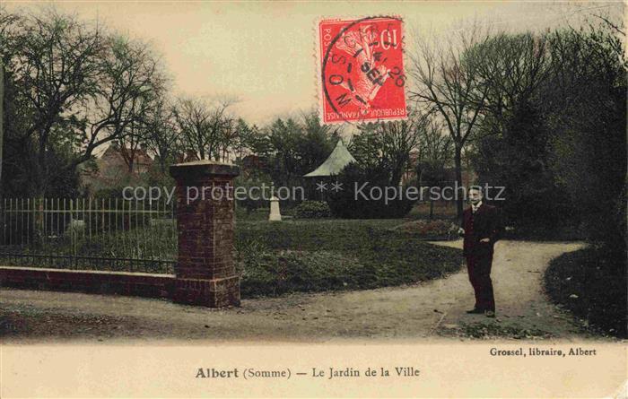 ALBERT  Peronne 80 Somme Le jardin de la ville