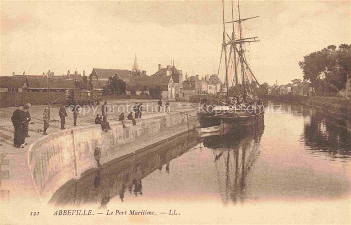 ABBEVILLE 80 Somme Le Port Maritime Bateau