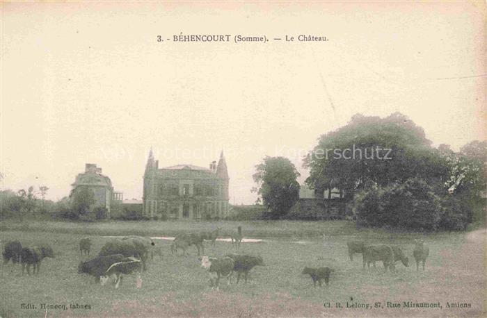 Behencourt AMIENS 80 Somme Le château