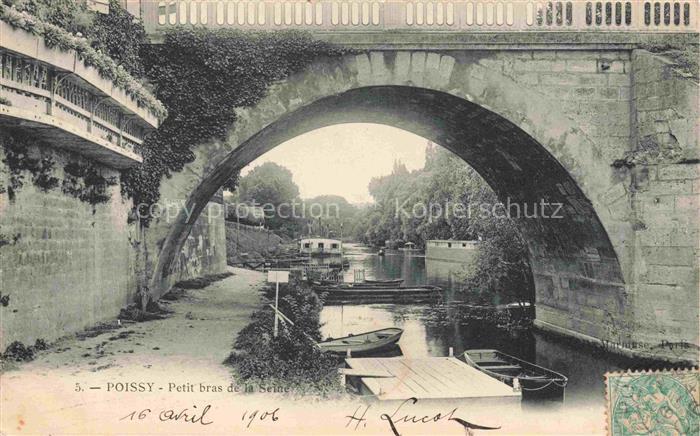 Poissy Saint-Germain-en-Laye 78 Yvelines Petit bras de la Seine