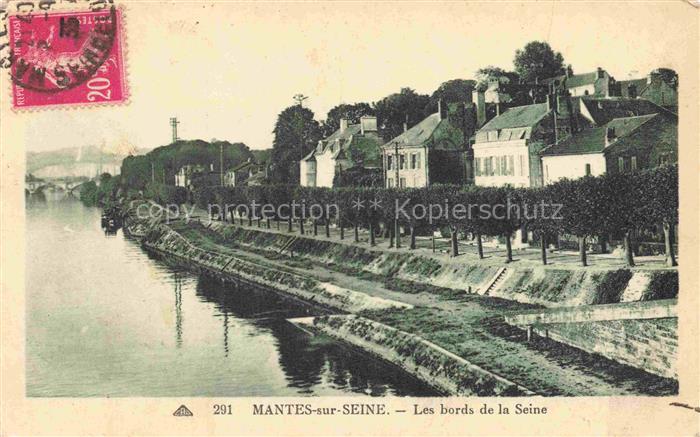 MANTES-SUR-SEINE Mantes-la-Jolie 78 Yvelines Les bords de la Seine
