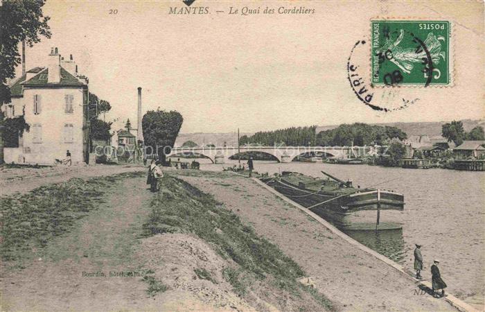 MANTES-LA-JOLIE Mantes-sur-Seine 78 Yvelines Le Quai des Cordeliers