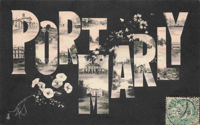 Port-Marly Le Saint-Germain-en-Laye 78 Yvelines Vues d'ensemble Schriftzug