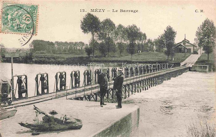 Mezy-sur-Seine Mantes-la-Jolie 78 Yvelines Le barrage