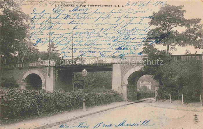 Le Vesinet Saint-Germain-en-Laye 78 Yvelines Pont d'Alsace-Lorraine