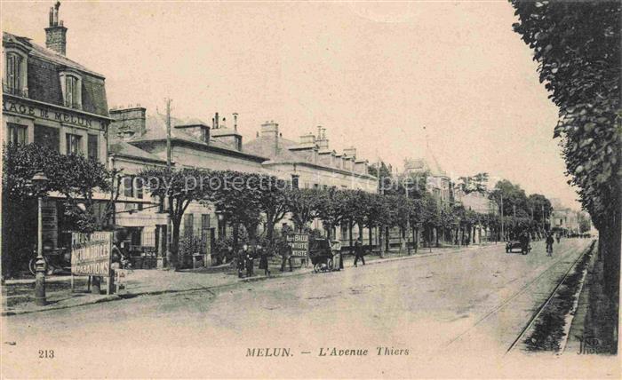 Melun 77 Seine-et-Marne Avenue Thiers