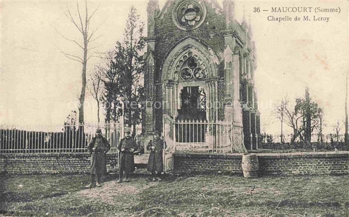 Maucourt Montdidier 80 Somme Chapelle de M. Leroy