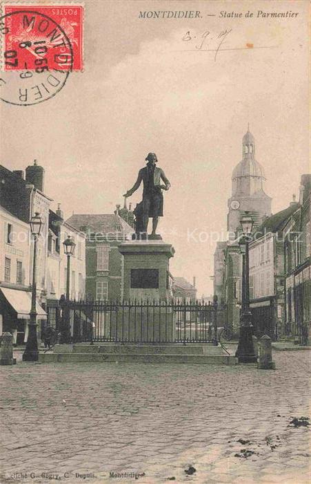 Montdidier  Mondidier 80 Somme Statue de Parmentier