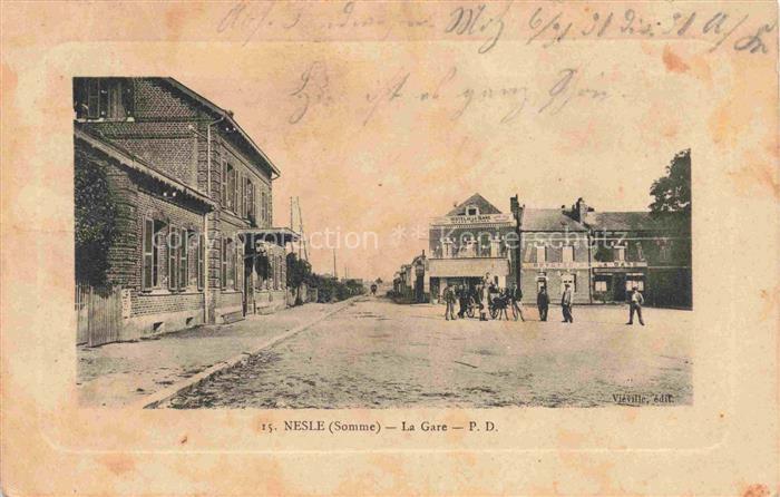 Nesle Peronne 80 Somme La Gare Bahnhof