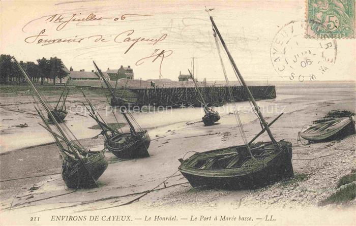 Le Hourdel Cayeux-sur-Mer Abbeville 80 Somme Le port à marée basse