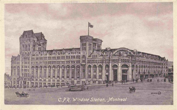 MONTREAL  QUEBEC Canada C.P.R. Windsor Station Illustration