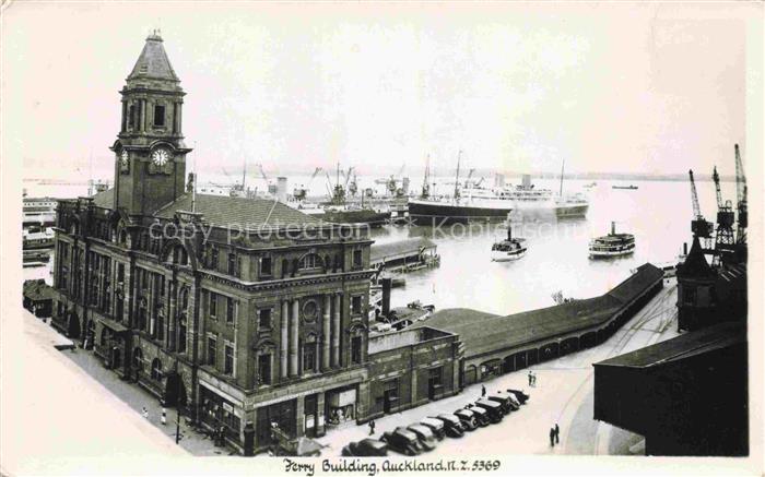 Auckland New Zealand Ferry Building Harbour