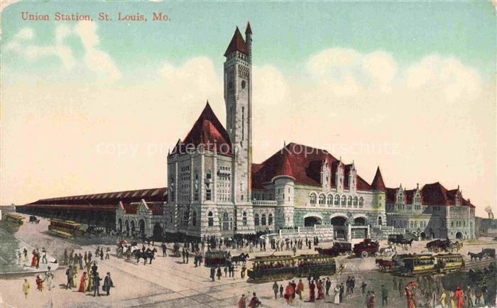 ST LOUIS Missouri (MO) USA Union Station Illustration