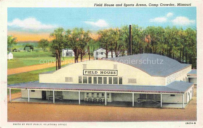 Camp Crowder Fort Crowder Neosho Missouri USA Field House and Sports Arena Illus