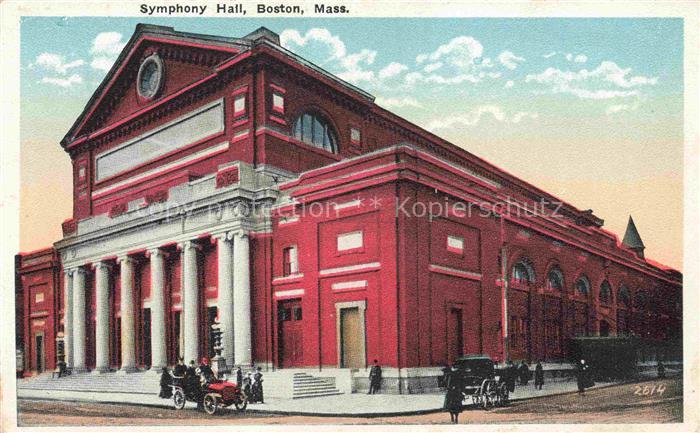 BOSTON  Massachusetts USA Symphony Hall Illustration