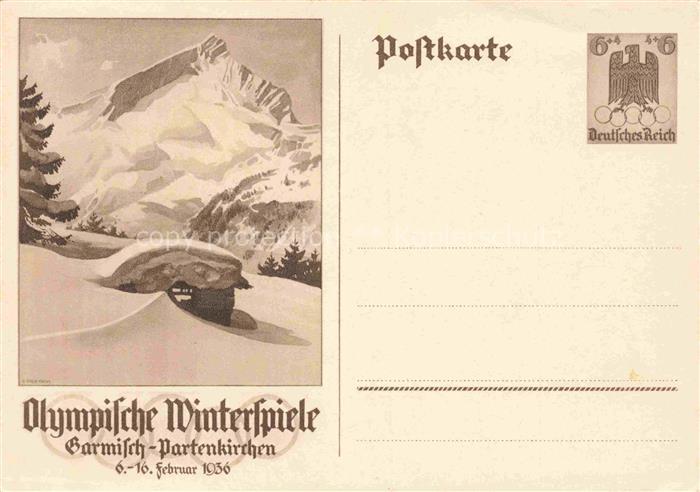 GARMISCH-PARTENKIRCHEN Bayern Winterpanorama Alpen Olympische Winterspiele