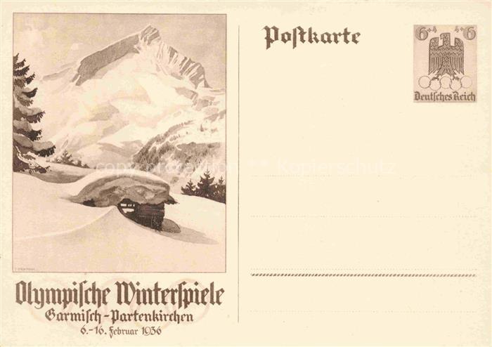 GARMISCH-PARTENKIRCHEN Bayern Winterpanorama Alpen Olympische Winterspiele