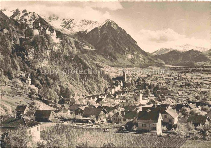 Vaduz Liechtenstein FL Panorama