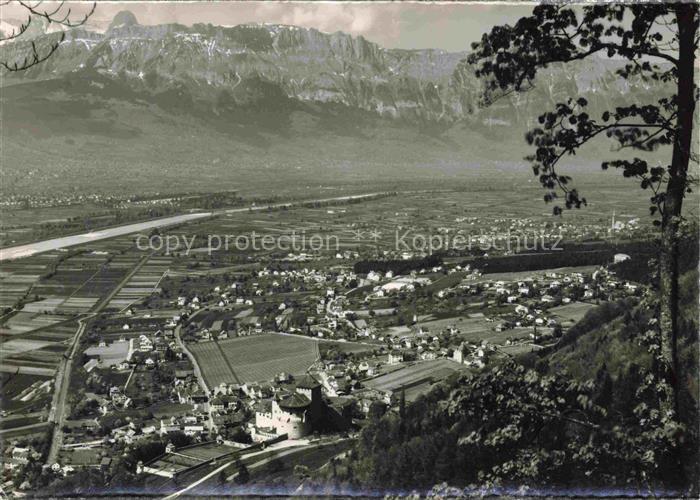 Vaduz Liechtenstein FL und Schaan Panorama