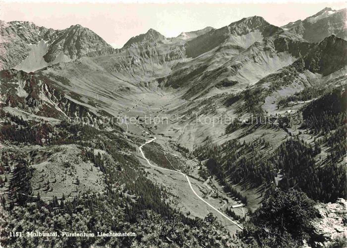 Malbuntal Triesenberg Liechtenstein Panorama