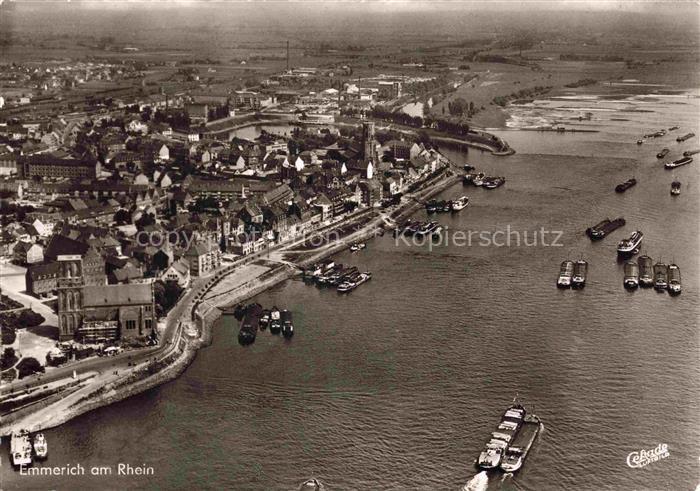 Emmerich Rhein NRW Fliegeraufnahme