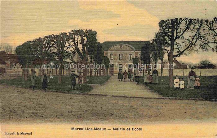 Mareuil-les-Meaux 77 Seine-et-Marne La Mairie et l'école