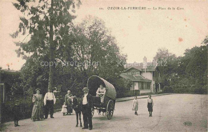 Ozoir-la-Ferriere Ozouer-la-Ferriere TORCY 77 Seine-et-Marne La Place de la Gare