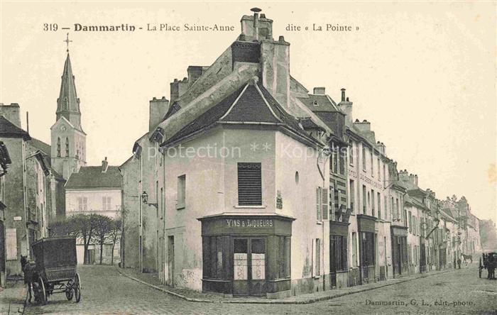 Dammartin-en-Goele MEAUX 77 Seine-et-Marne La Place Sainte-Anne dite La Pointe