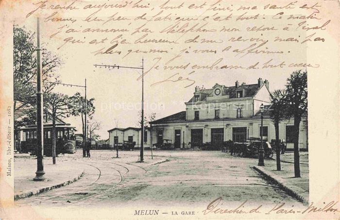 MELUN 77 Seine-et-Marne La gare