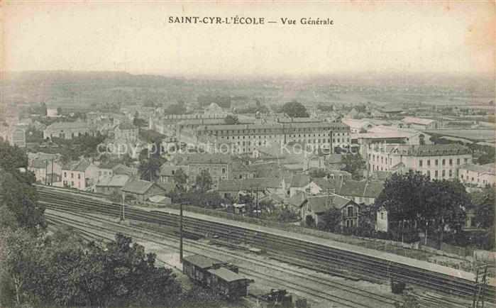 Saint-Cyr-l Ecole Vue générale Chemin de fer Correspondence militaire