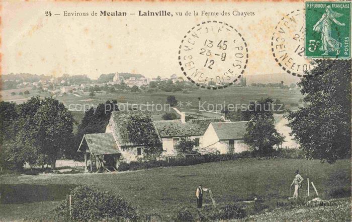 Lainville-en-Vexin Mantes-la-Jolie 78 Yvelines Vu de la Ferme des Chayets